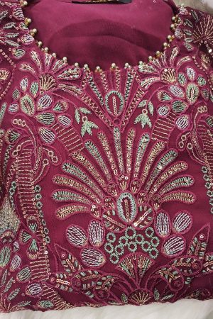 Pakistani Chiffon dress with Heavy sequence embroidery